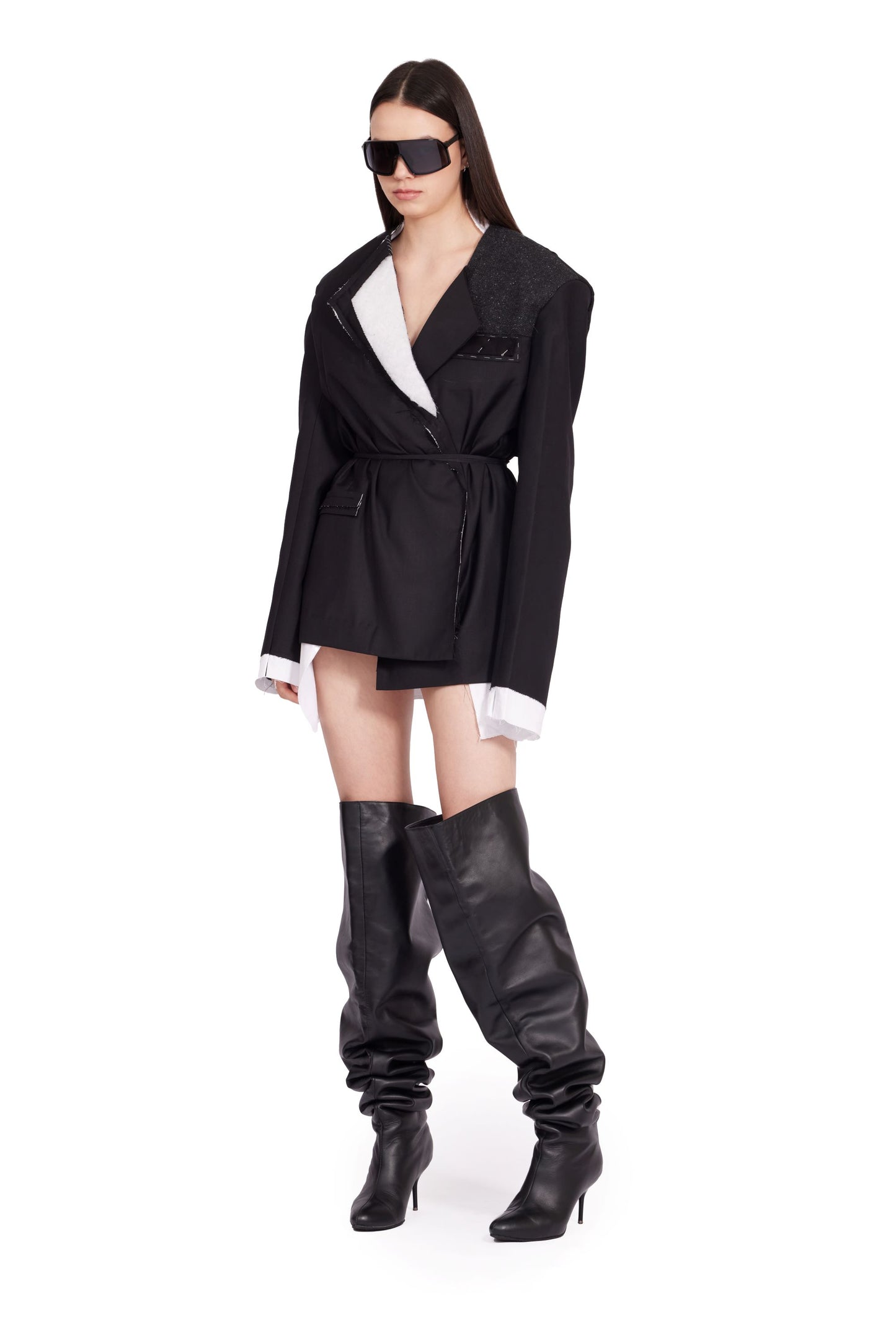 DECONSTRUCTED BLAZER-DRESS